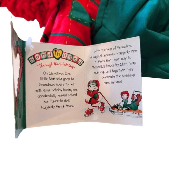 Ragedy Andy Doll Snowden and Friends 1998 Christmas Outfit 12" NWT DH598 - Picture 7 of 7